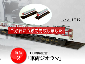 商品2「車両ジオラマ」2,500円(税込)